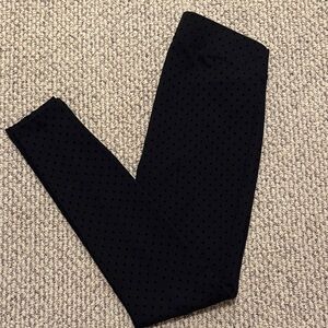 Black Polka Dot Fitted Pants